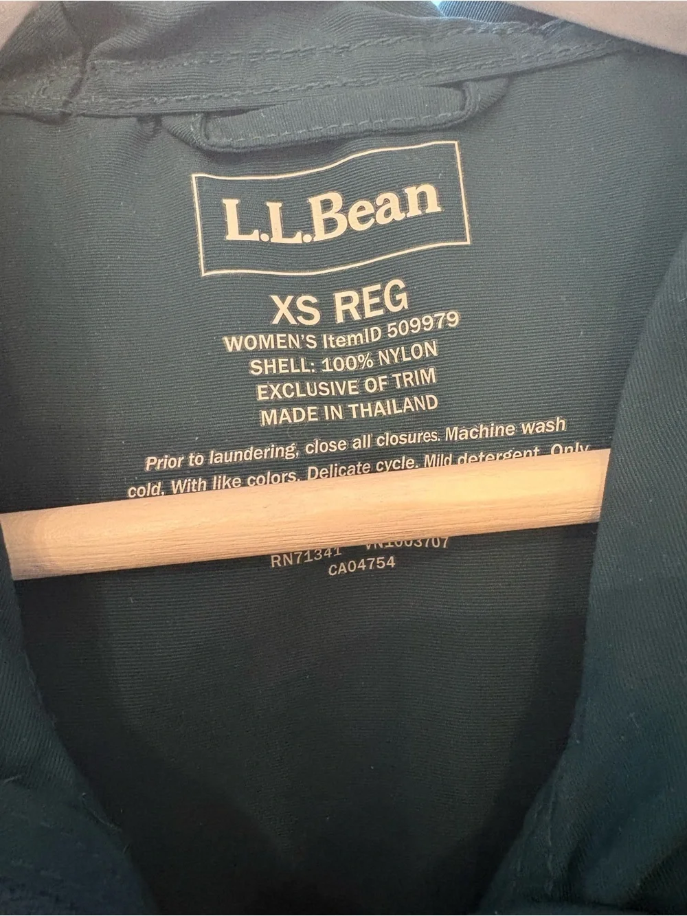 LL Bean Womens Anorak Jacket XS